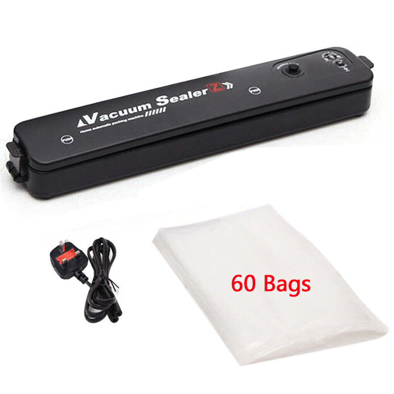 Vacuum sealer sealing a food storage bag